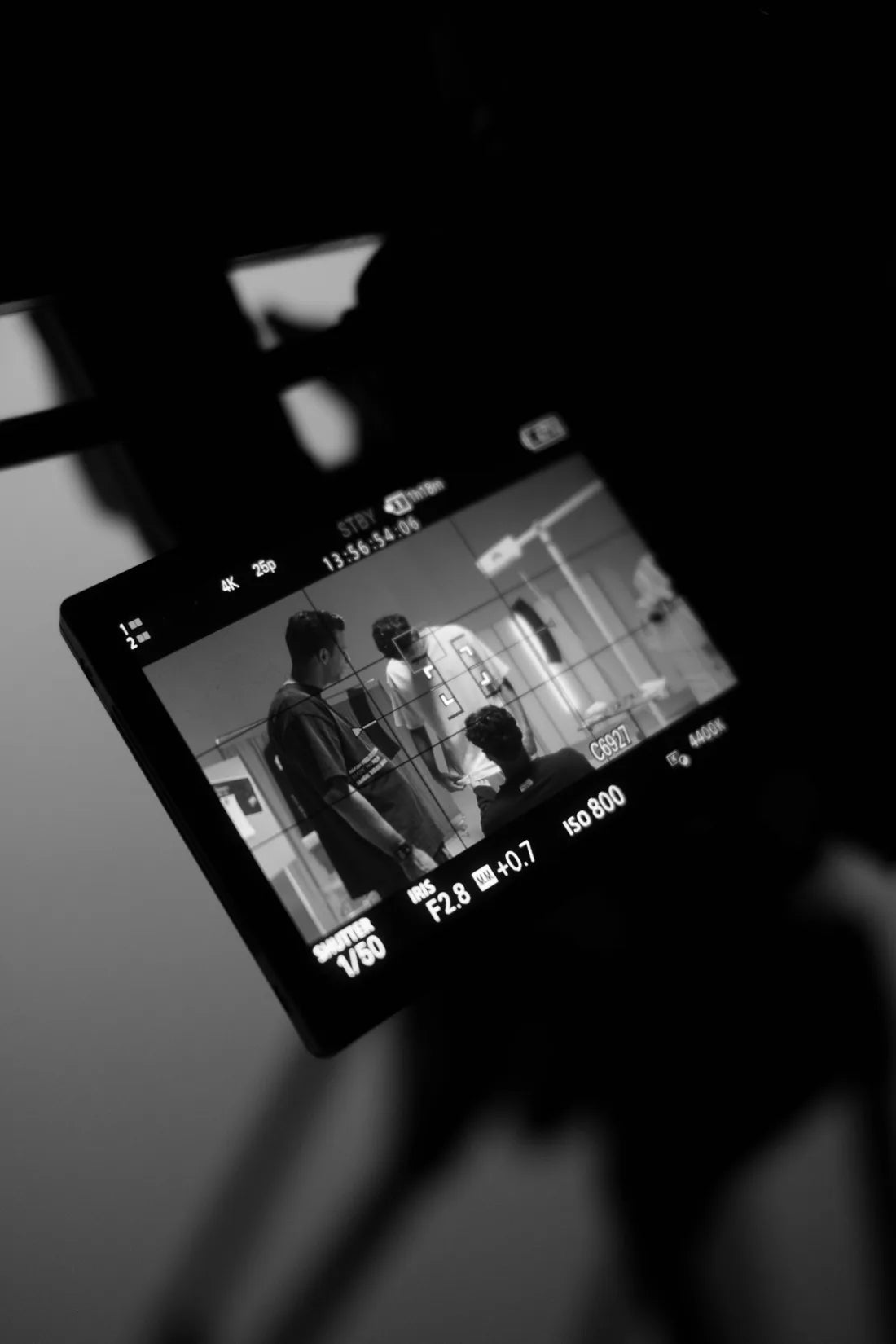 Behind the scenes — on set