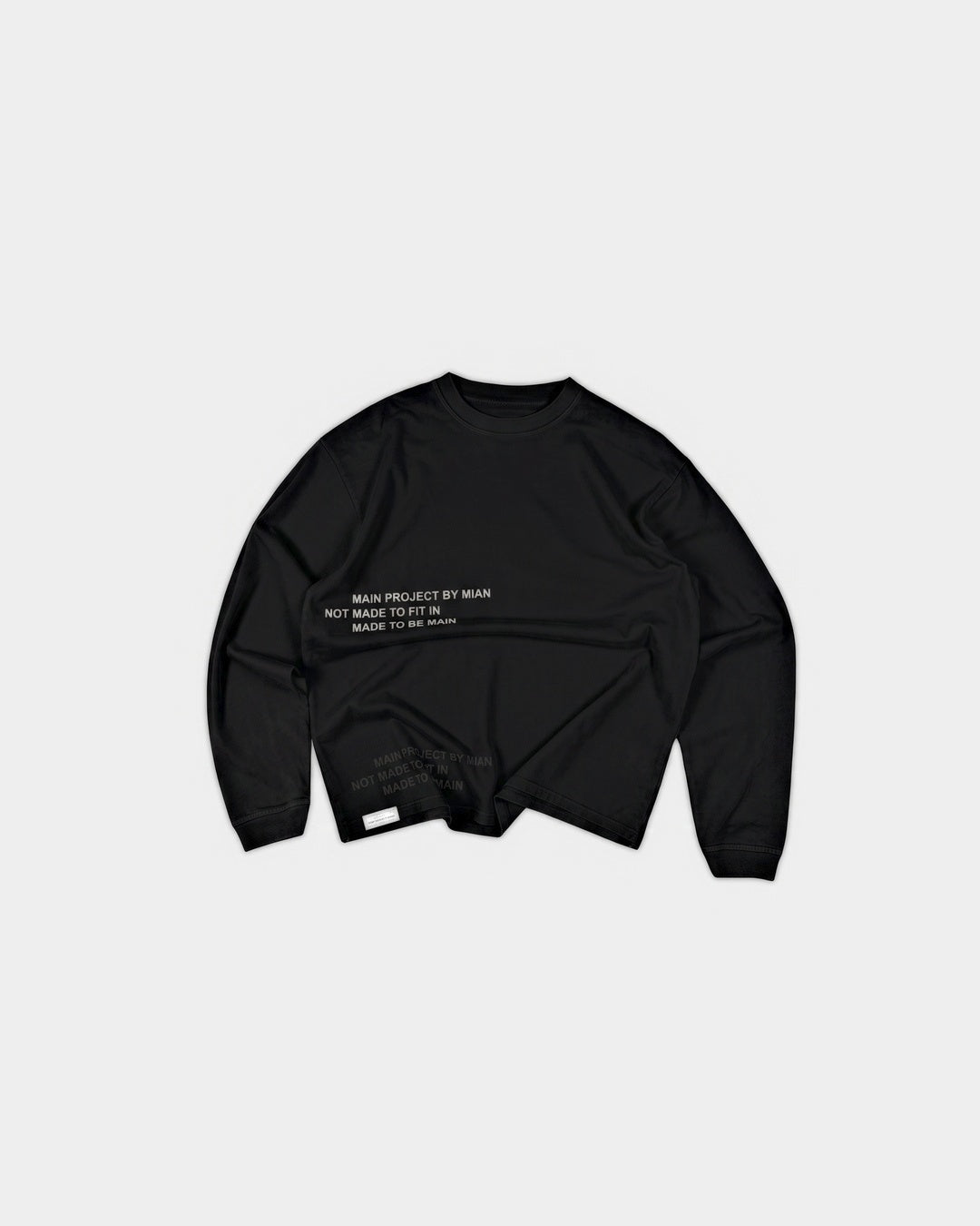 MAIN All-Over Longsleeve · color:black · view:front