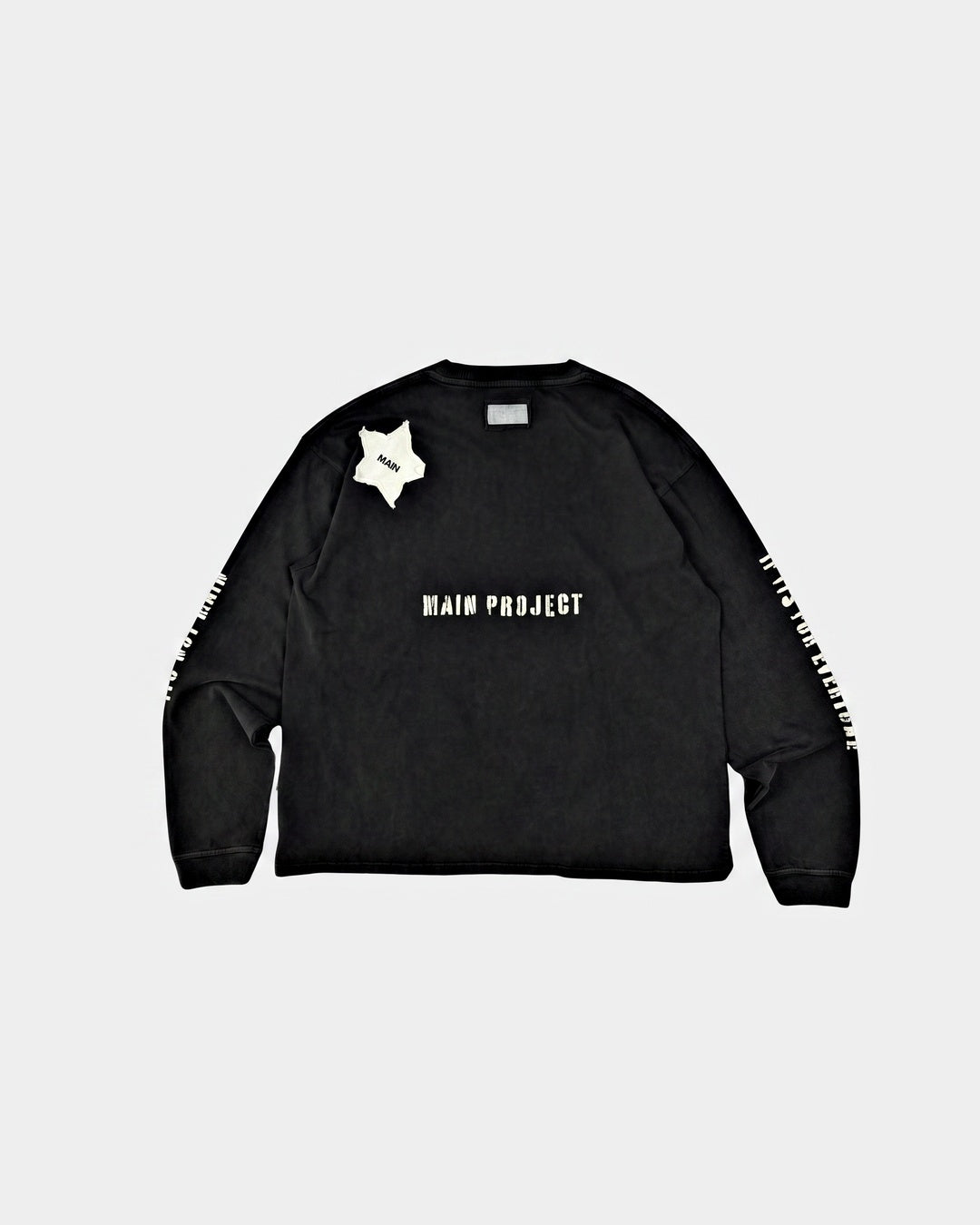 its MAIN Longsleeve · color:black · view:back