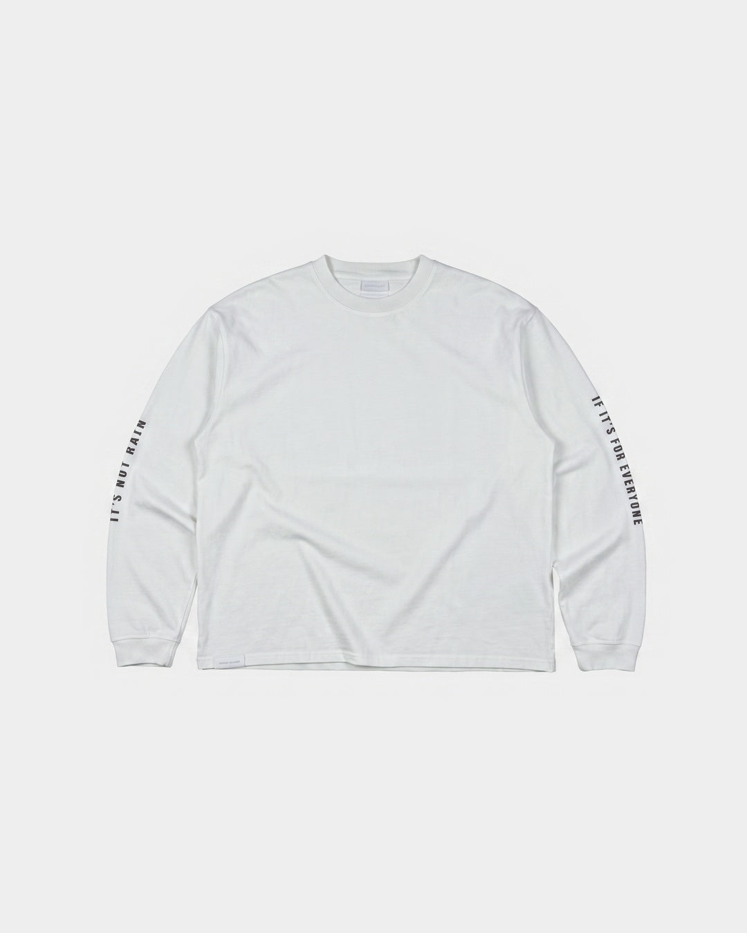 its MAIN Longsleeve · color:white · view:front