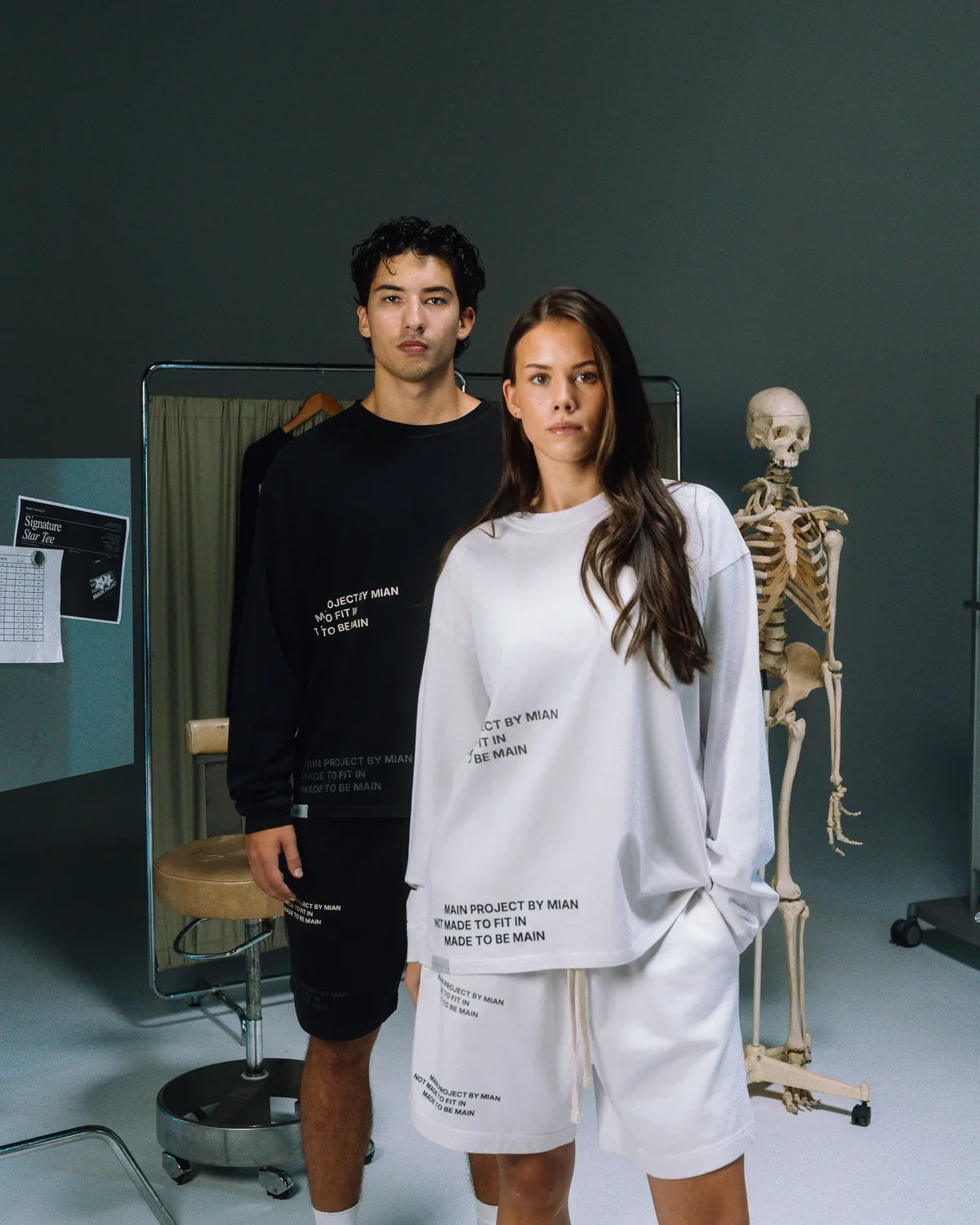MAIN All-Over Longsleeve — White