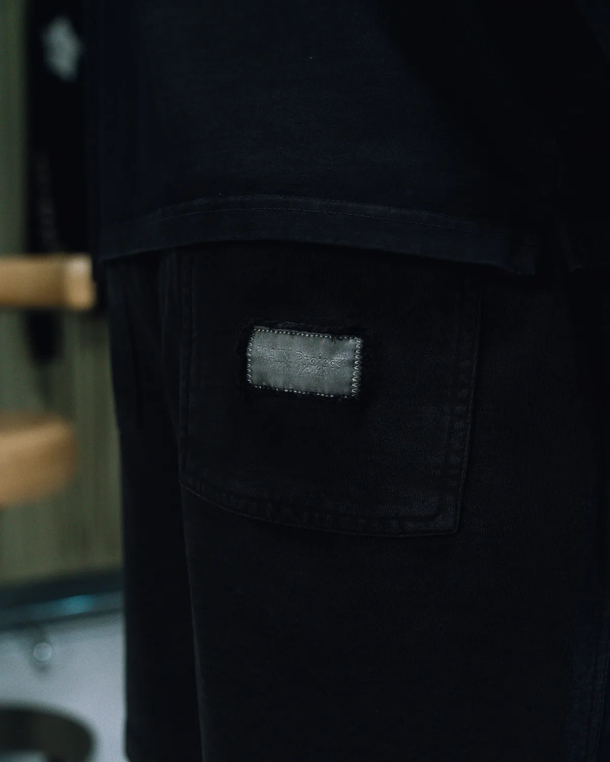 MAIN All-Over Short Jogger — Black