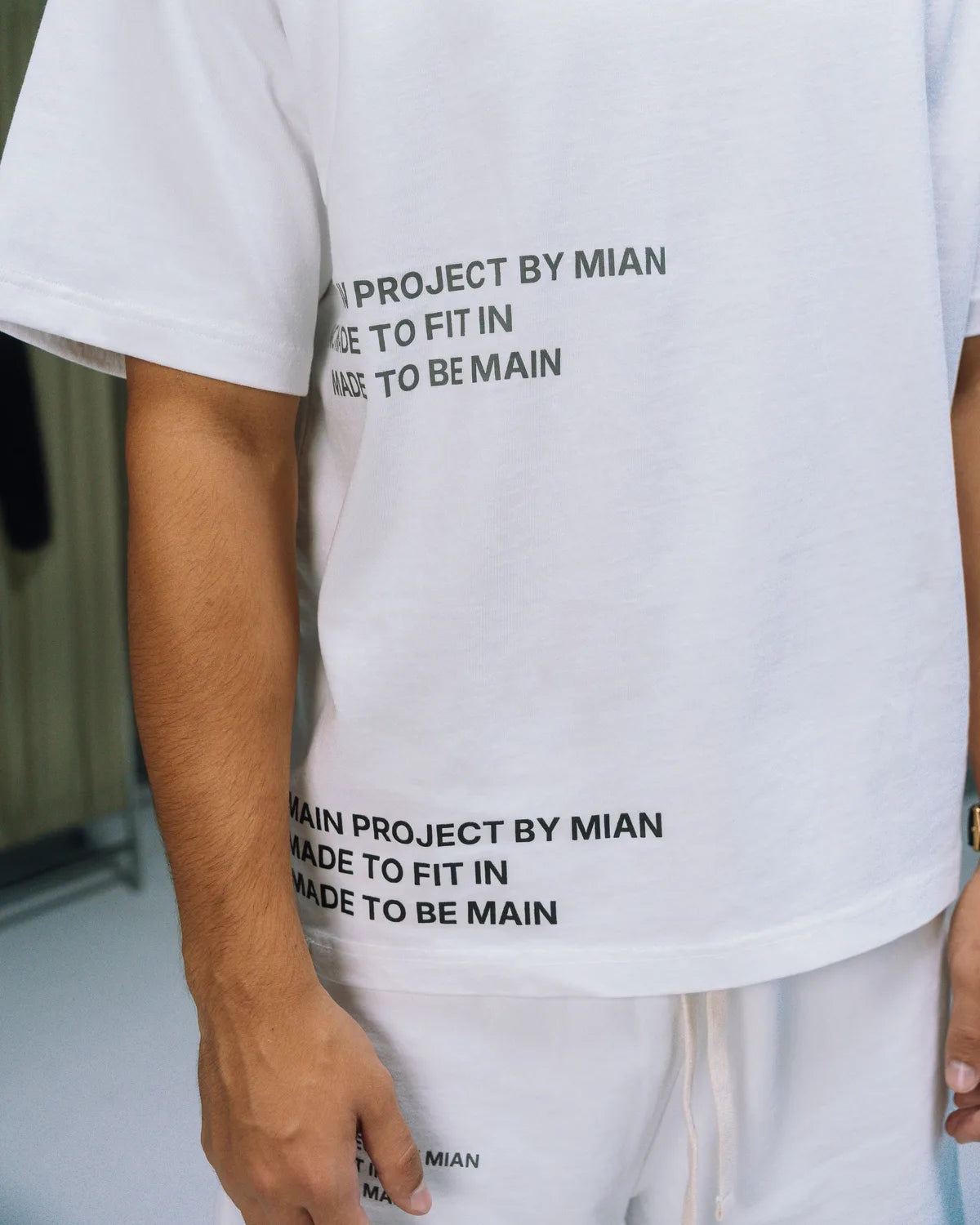 MAIN All-Over Tee — White