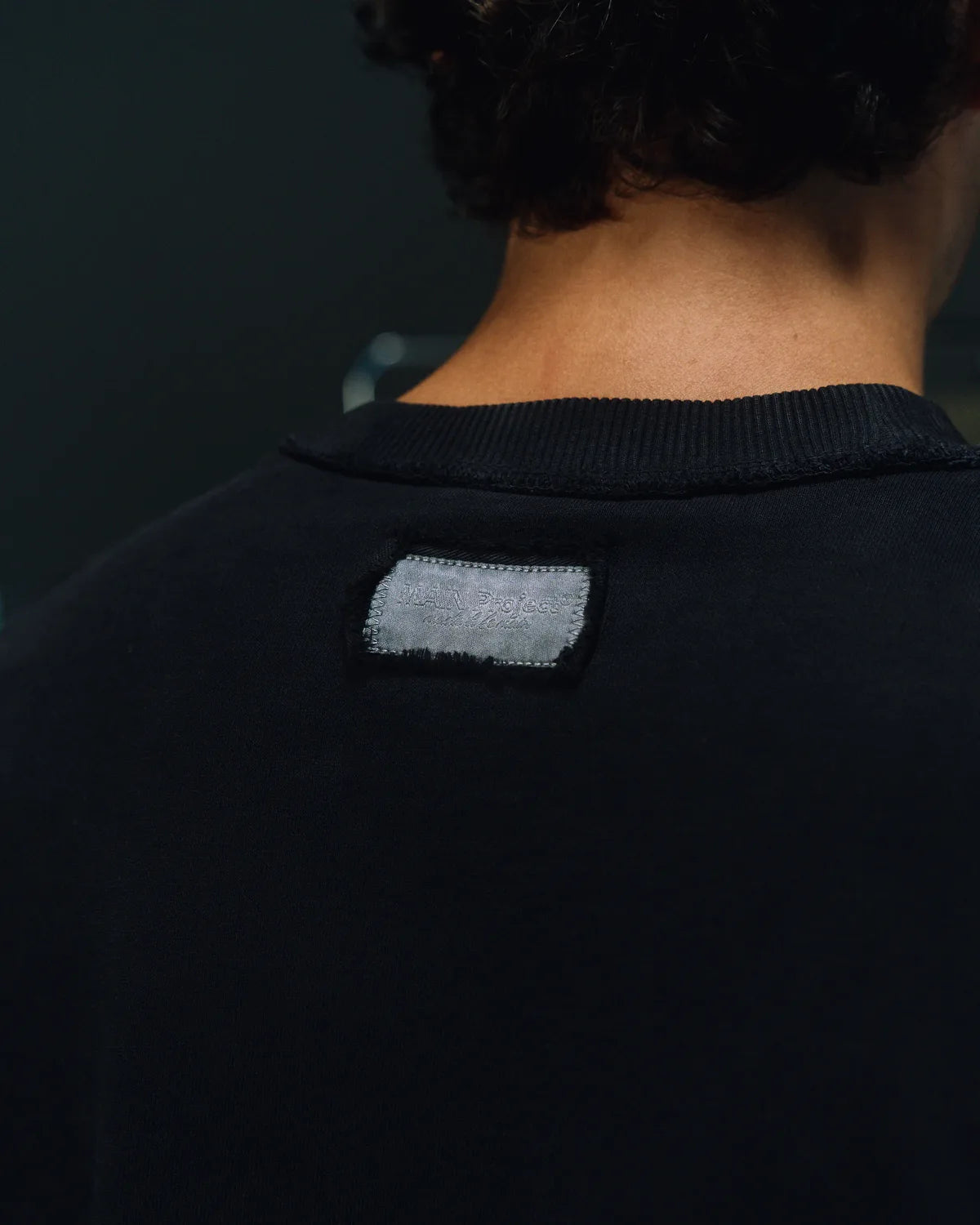 Inside-Out Terry Tee — Black