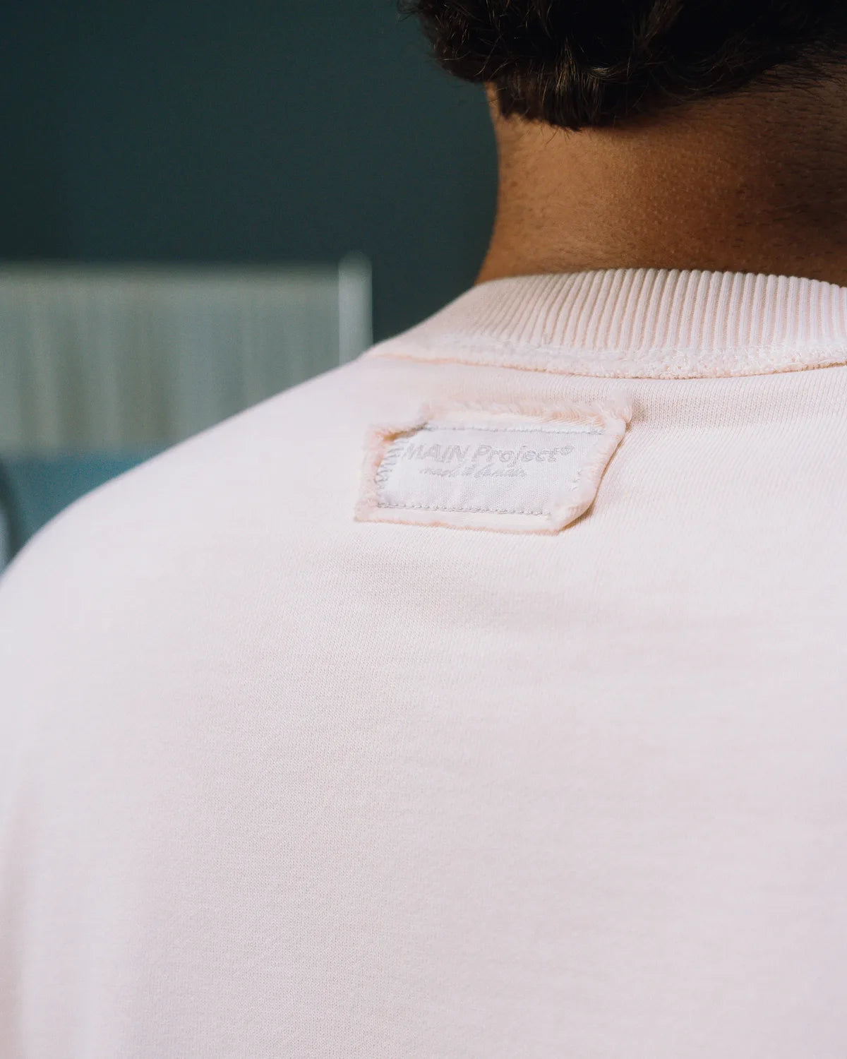 Inside-Out Terry Tee — Peach