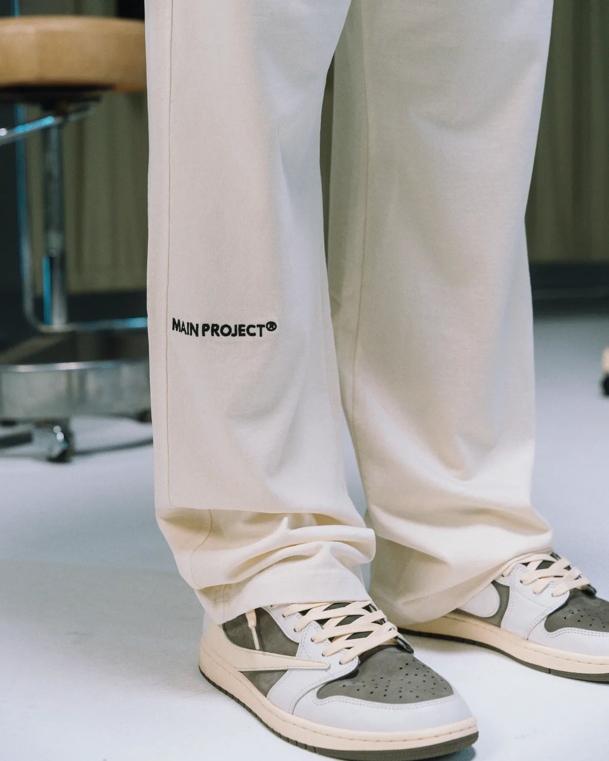 MAIN Jersey-Pant — Cream